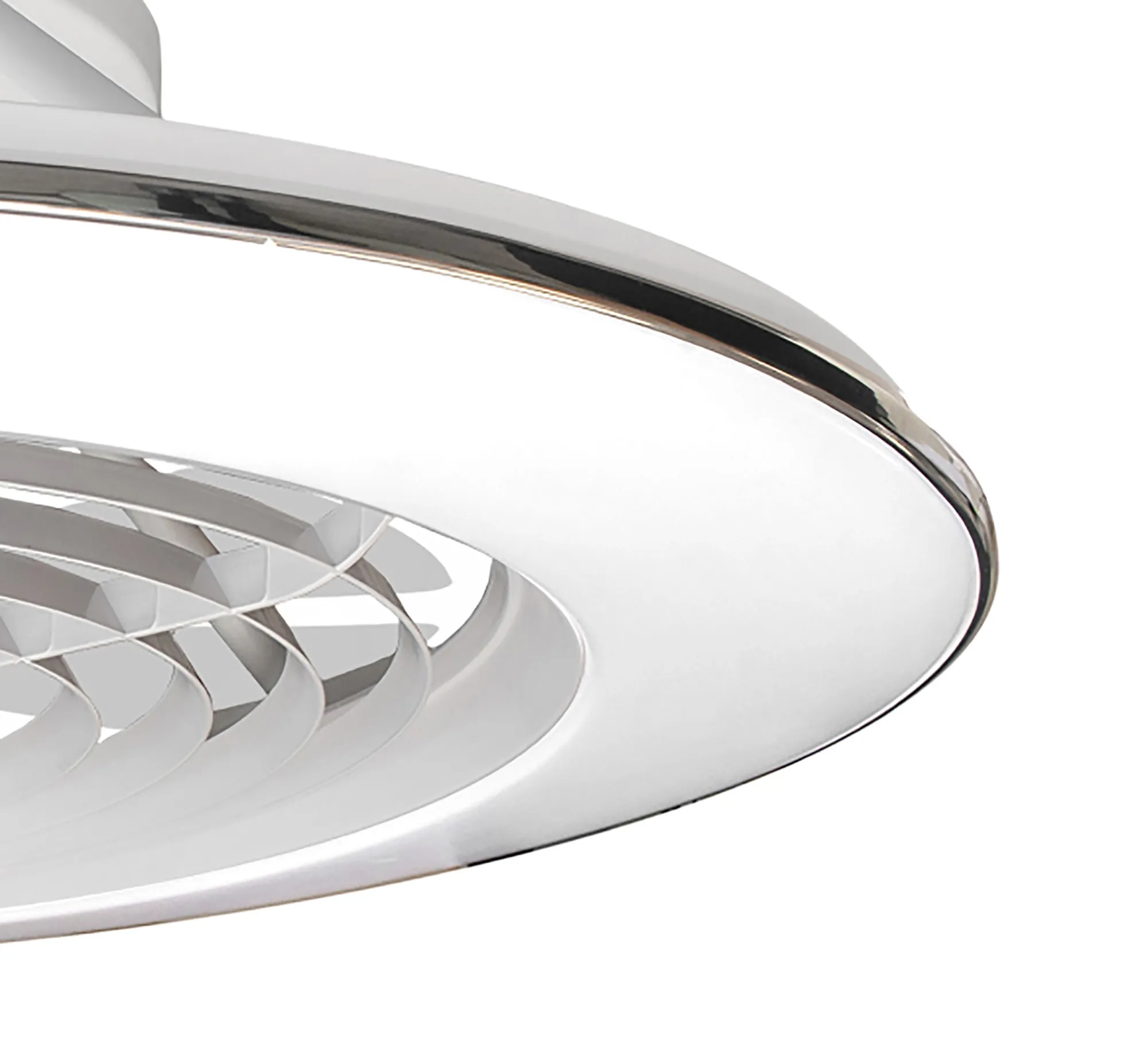 Alisio XL 73.5cm 95W LED Dimmable Ceiling Light & 58W DC Fan With Single Speed Reverse, White c/w Remote, APP & Alexa/Google Voice Control, 5900lm M7490  Mantra Ventilacion Alisio XL